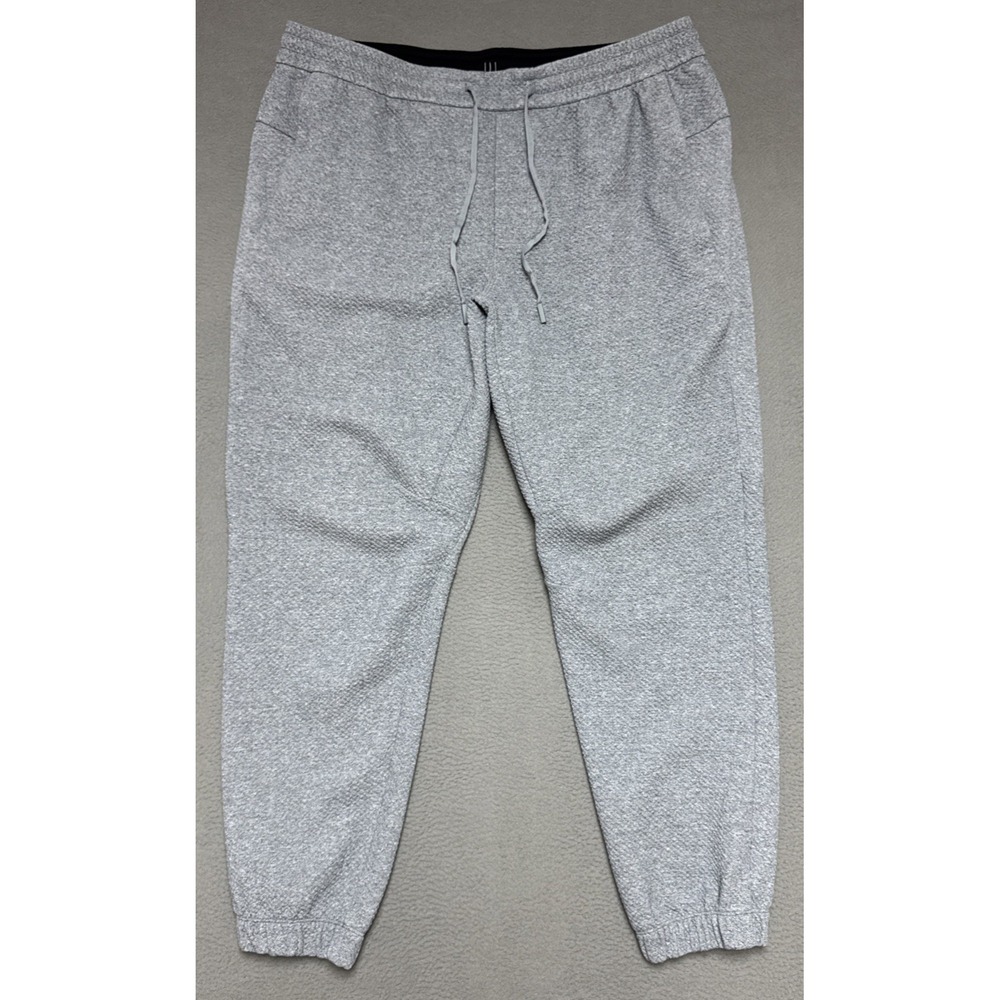 Lululemon Textured Double Knit Cotton Jogger Pants Mens Size XXL Tapered LM5AMHS